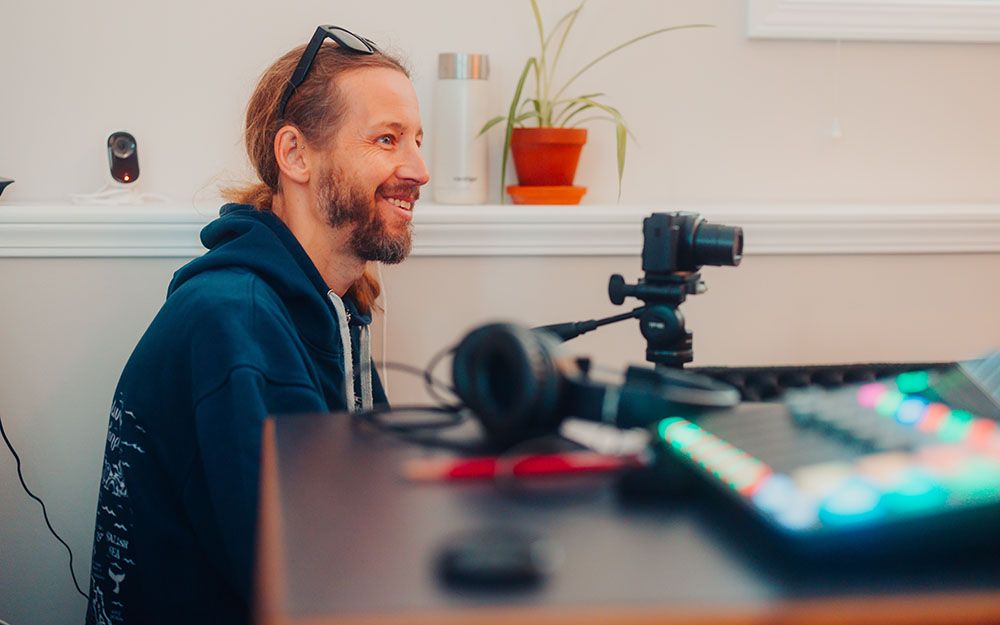 Mark Beuerman of Podio Studio filming