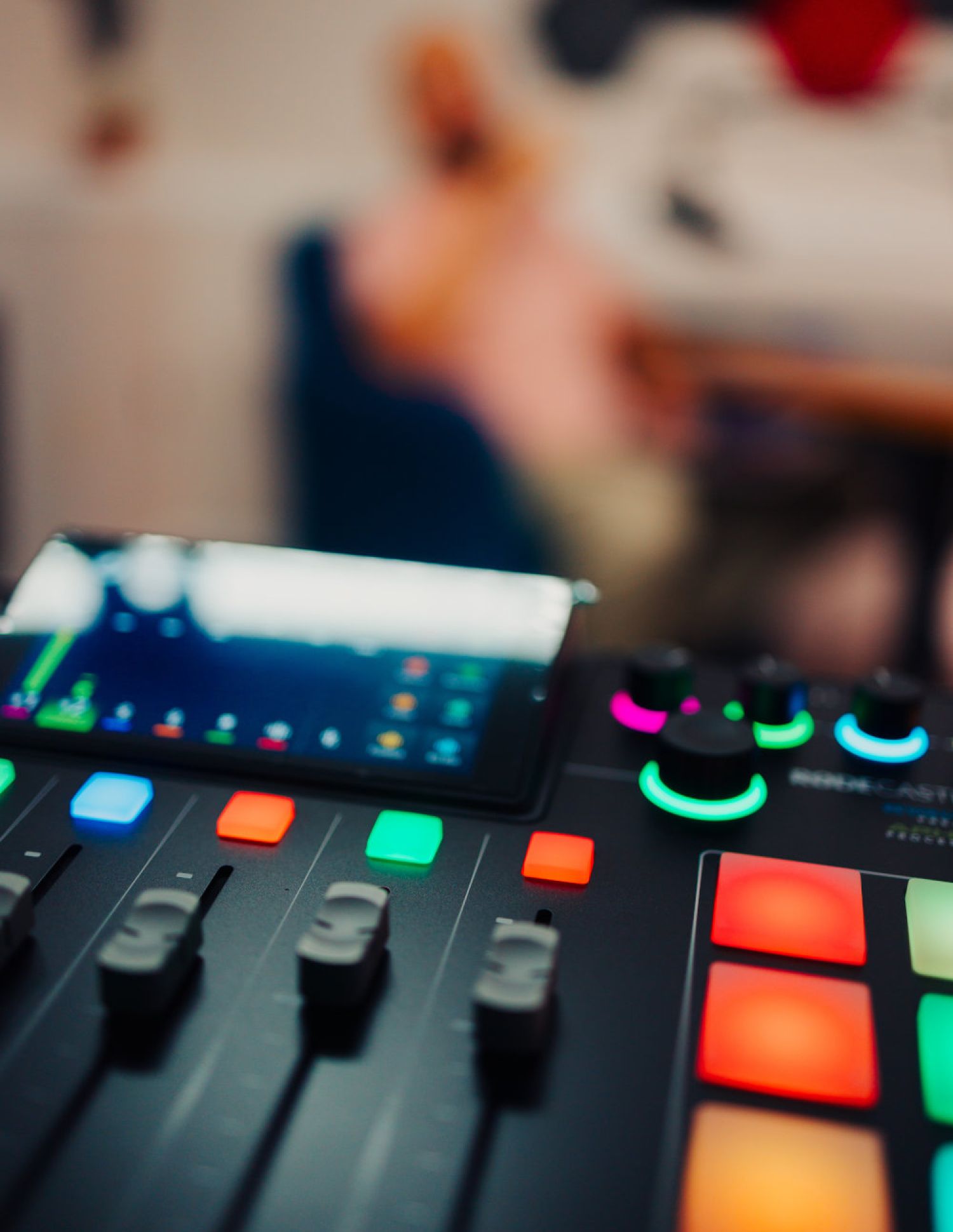 Inside Podio Studio Video and podcasting recording studio in downtown Parksville, BC